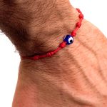 pulsera 7 nudos roja