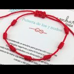 pulsera 7 nudos roja