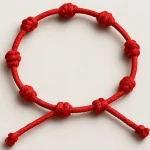 pulsera 7 nudos roja