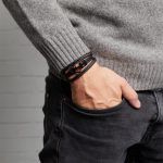 pulsera cuero hombre