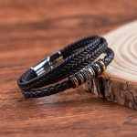 pulsera cuero hombre