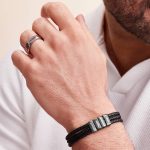 pulsera cuero hombre