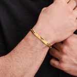 pulsera de oro para hombre