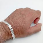 pulsera de plata hombre