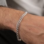 pulsera de plata hombre