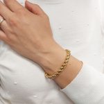 pulsera oro hombre