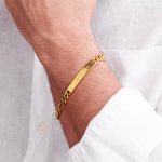 pulsera oro hombre