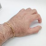 pulsera oro hombre