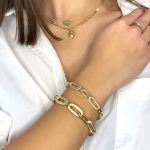 pulsera oro mujer