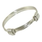pulsera plata hombre