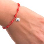 pulsera roja 7 nudos