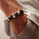 pulseras de cuero hombre